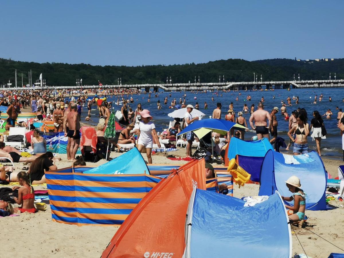 H2O Apartament Z Balkonem I Garazem, 300M Plaza Sopot Luaran gambar